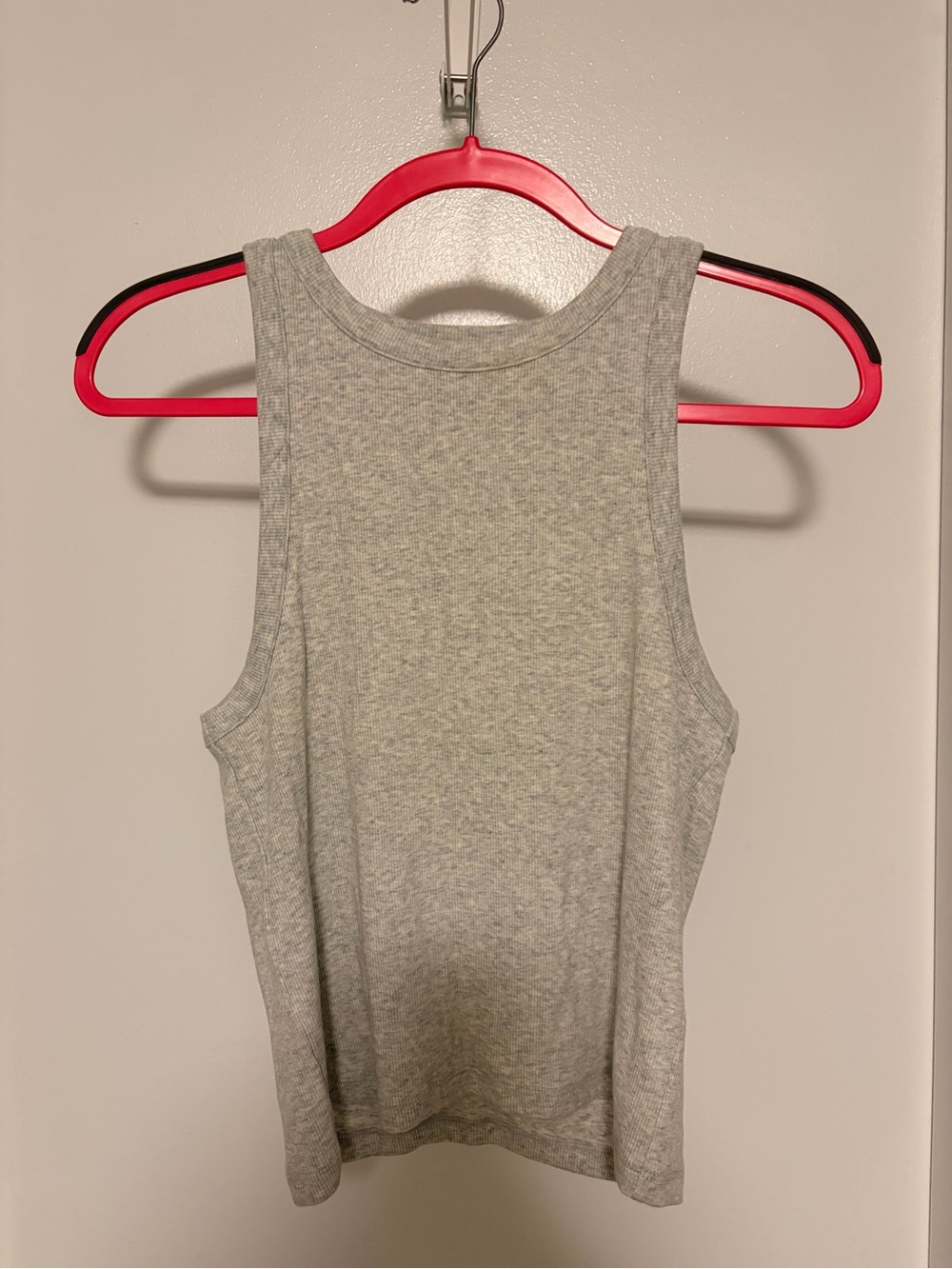 Abercrombie & Fitch Light Gray Ribbed Tank Top